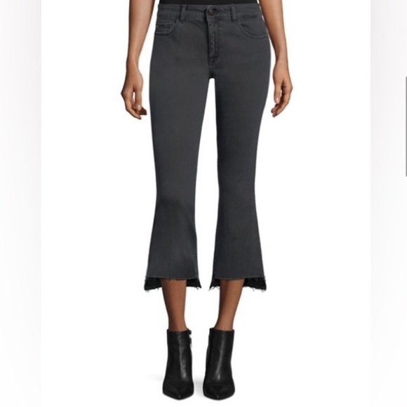 DL1961 Lara cropped flare dusk denim jeans size 28 - Picture 1 of 13